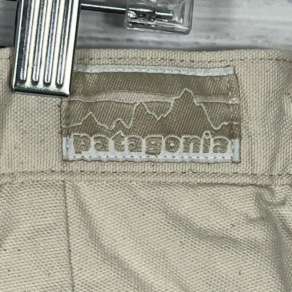 Patagonia Heritage Stand Up Shorts Mens 32x7 Undyed Natural Canvas Hiking Beige